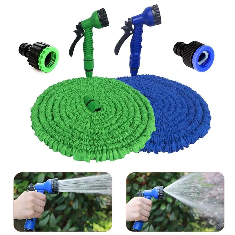 Expandable Garden Water Hose 25-100FT with Spray Nozzle