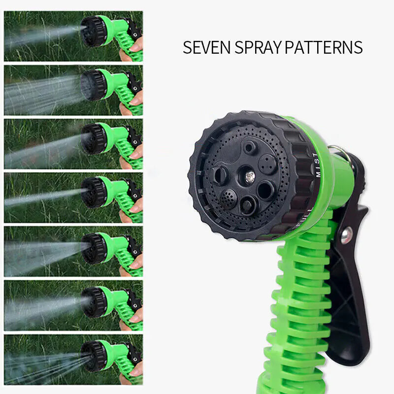 Expandable Garden Water Hose 25-100FT with Spray Nozzle