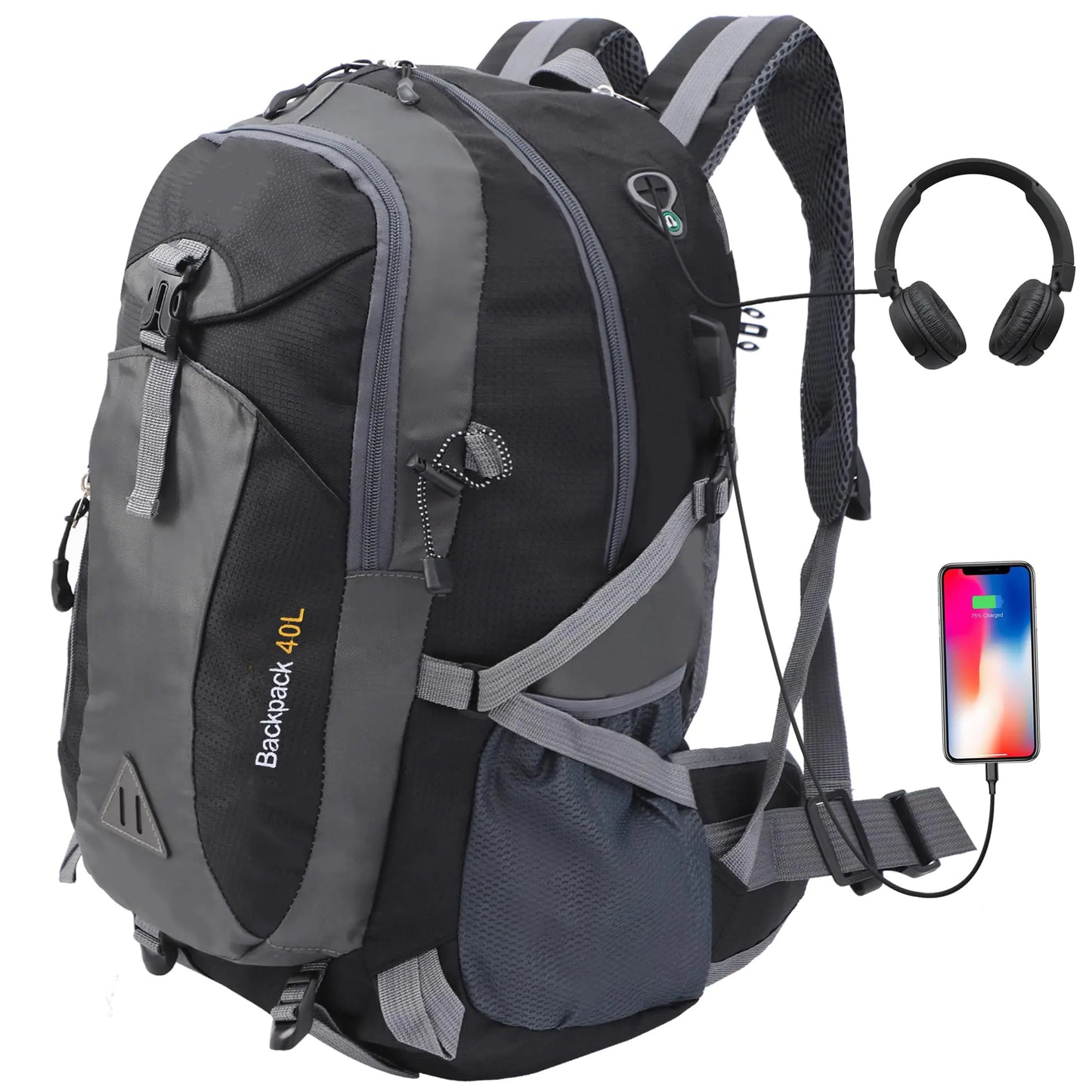 Lightweight Hiking Travel Backpack 40L